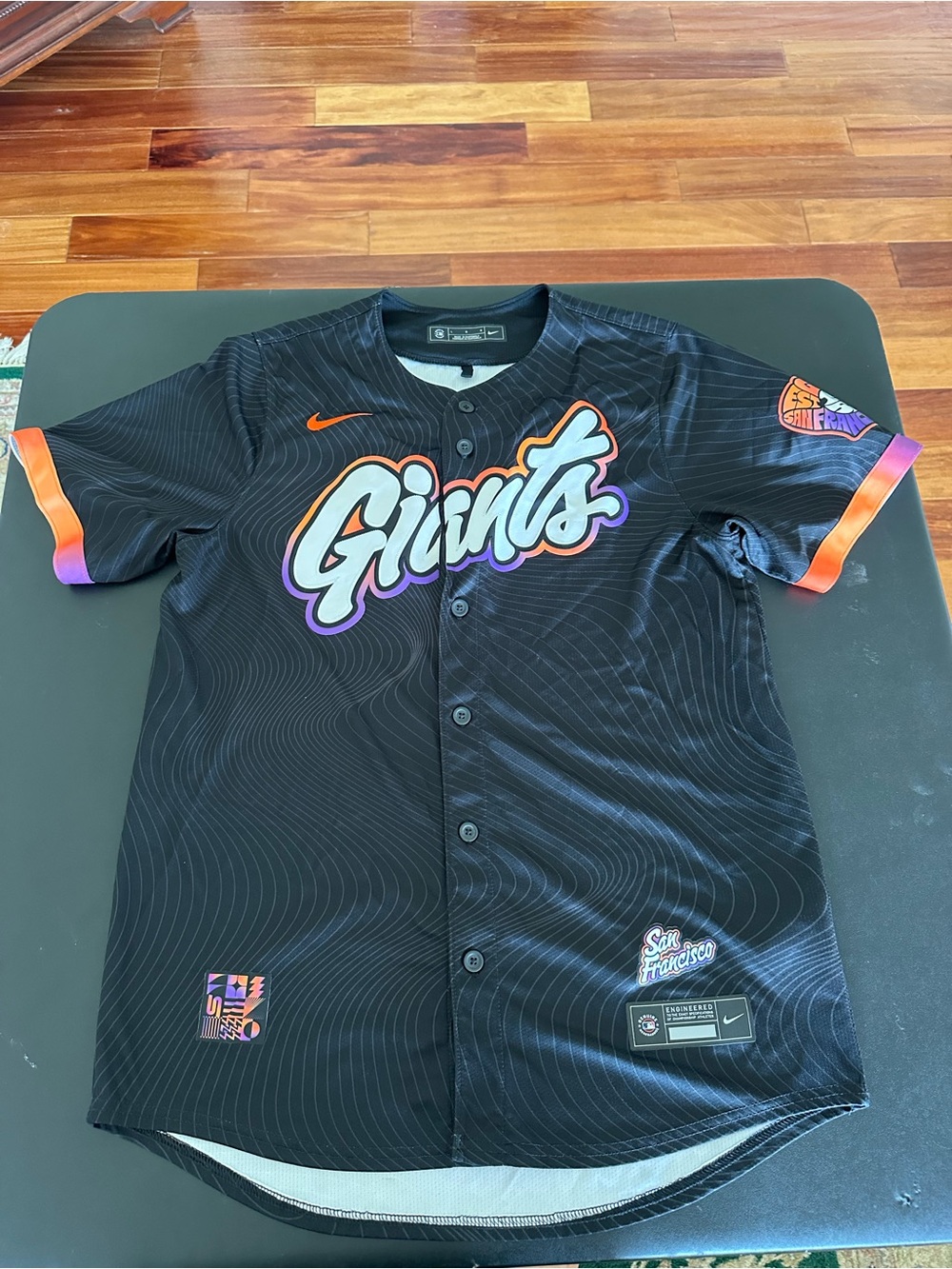 Nike San Francisco Giants City Connect Jersey with Orange & Purple Accent Large